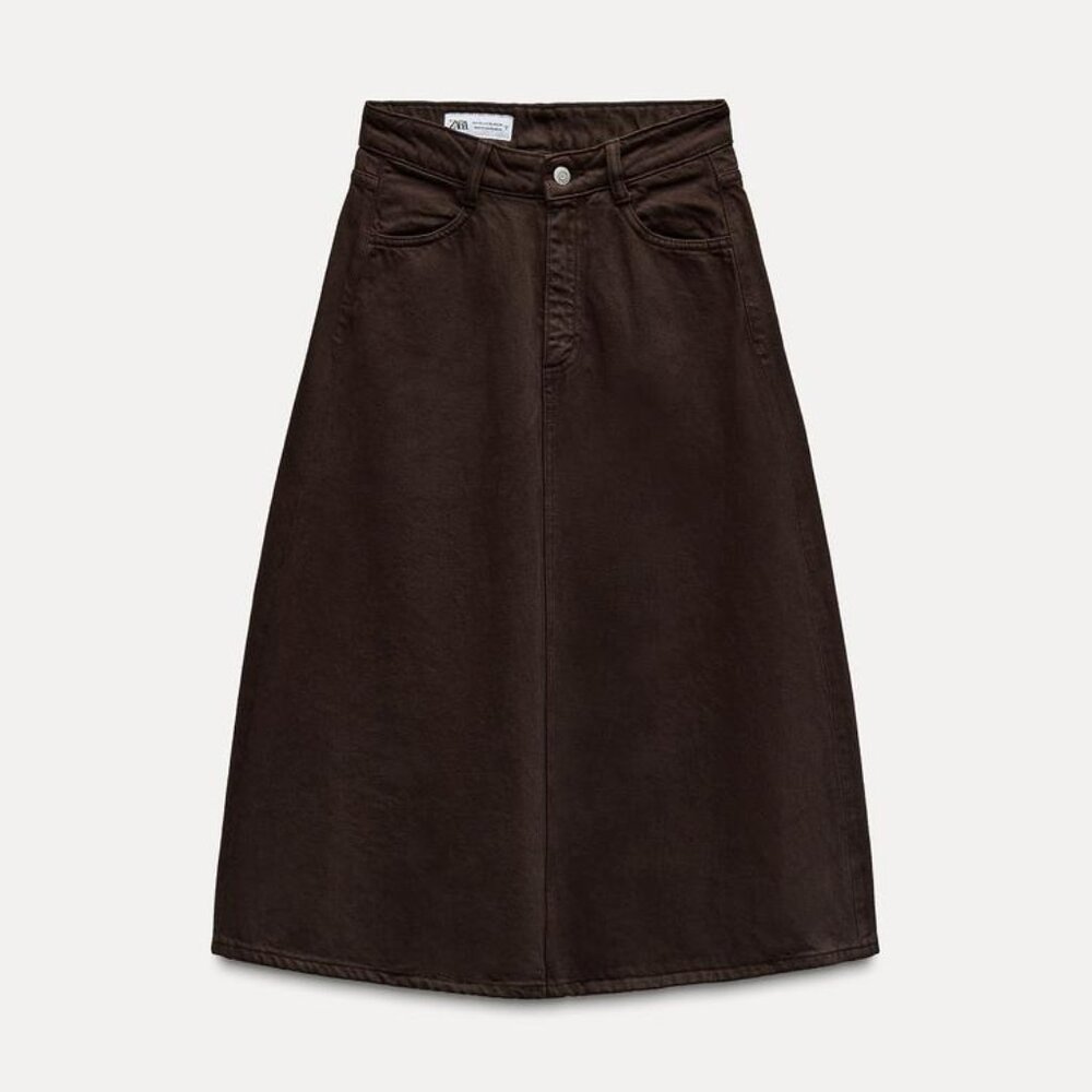TRF COLOR DENIM SKIRT